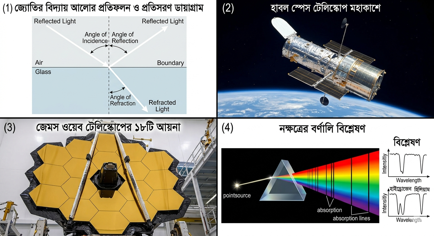 জ্যোতির বিদ্যা ও মহাকাশ: আলো থেকে মহাবিশ্বের রহস্য উন্মোচন